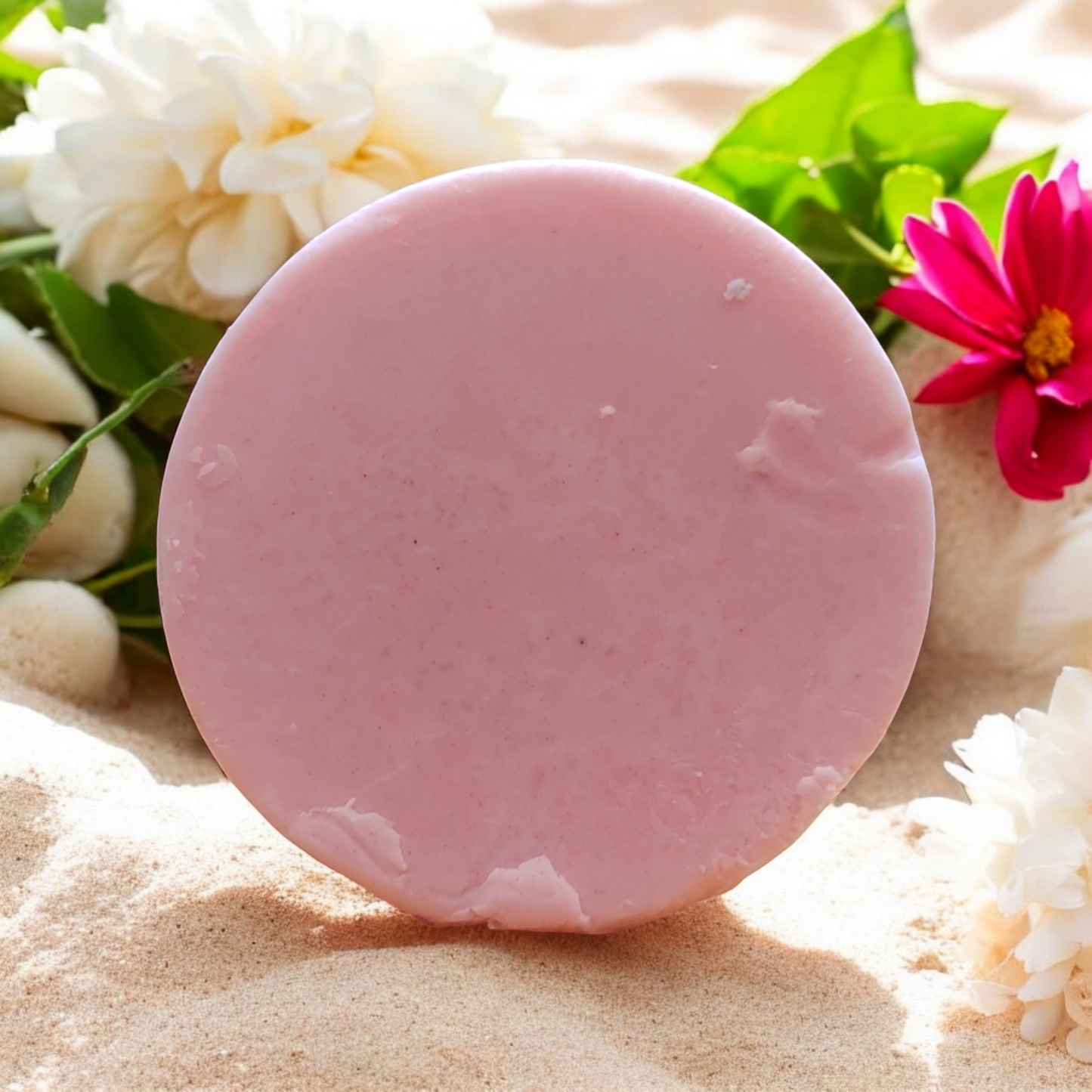 Kokosmelk, jasmijn en hibiscus shampoo syndet bar met provitamine B5, maracuja- & baobab-olie