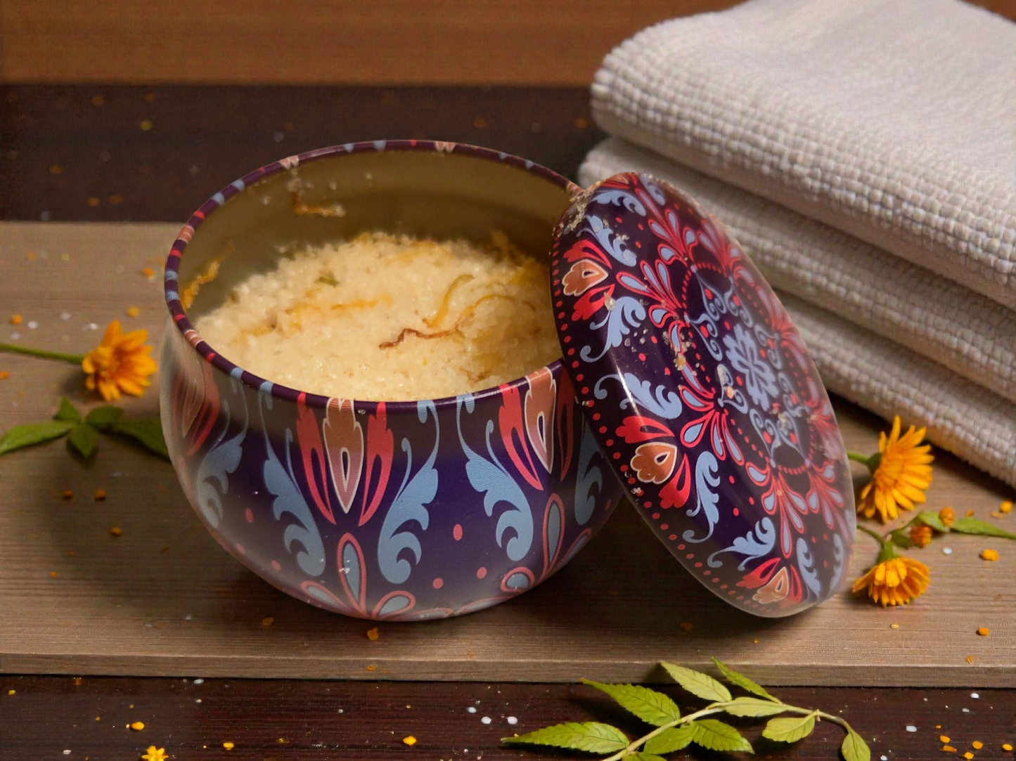 Luxe cadeaublikje met 100 gram bad tisane